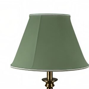 Traditional Lampshade Green Retro with Pear soutache