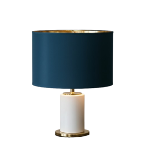 Blue Cotton Lamp Shades