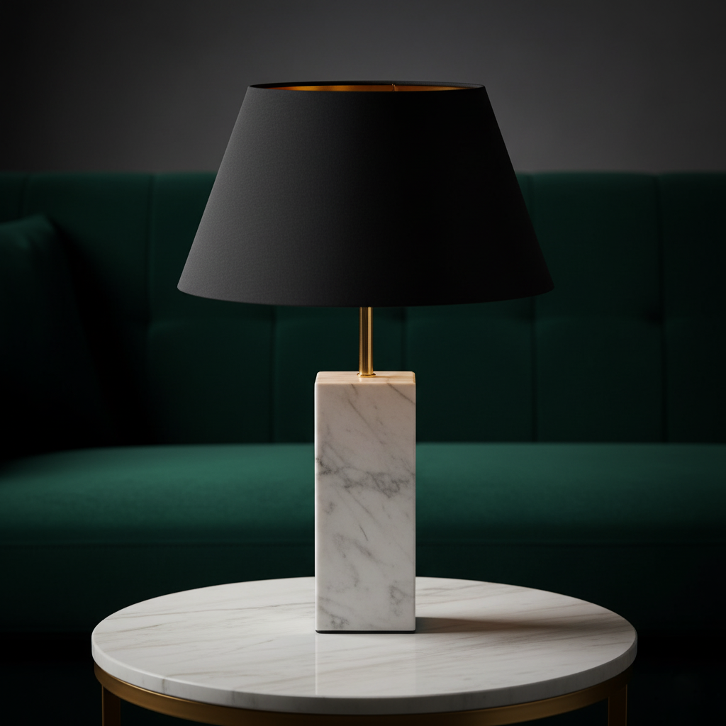 Luxury Modern Black & Gold Lampshade - Image 4