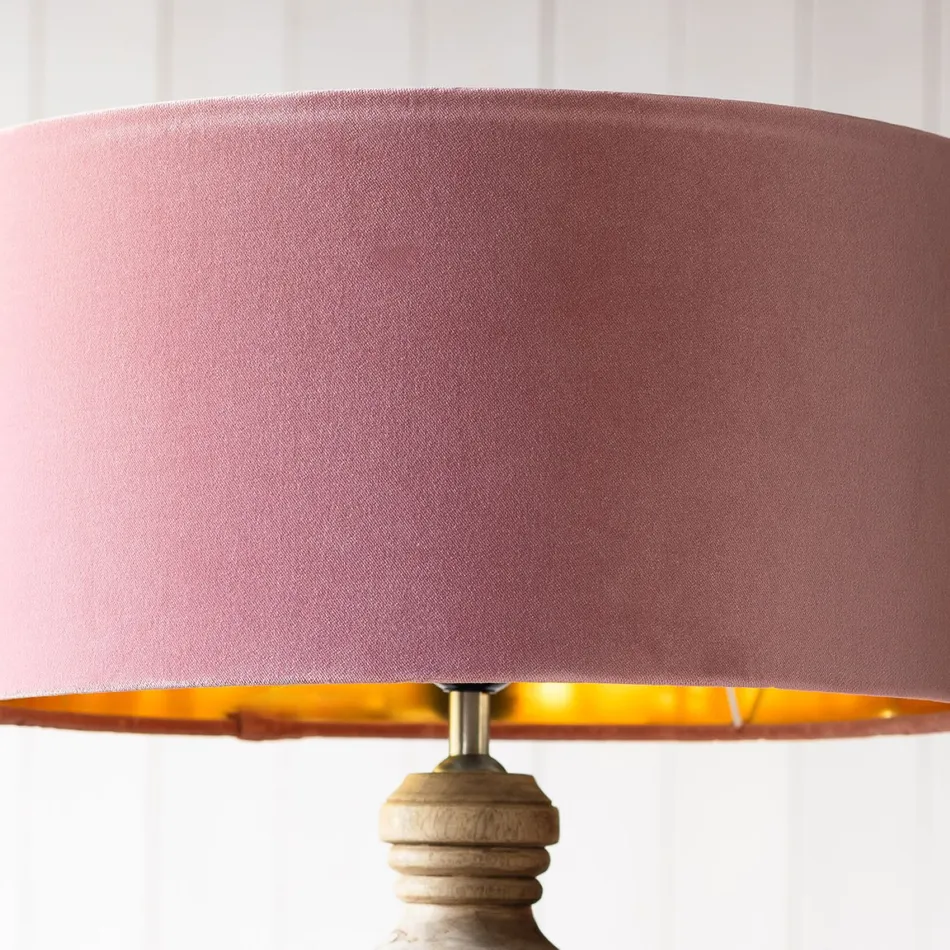 Pink Velvet Lamp Shades - Image 4