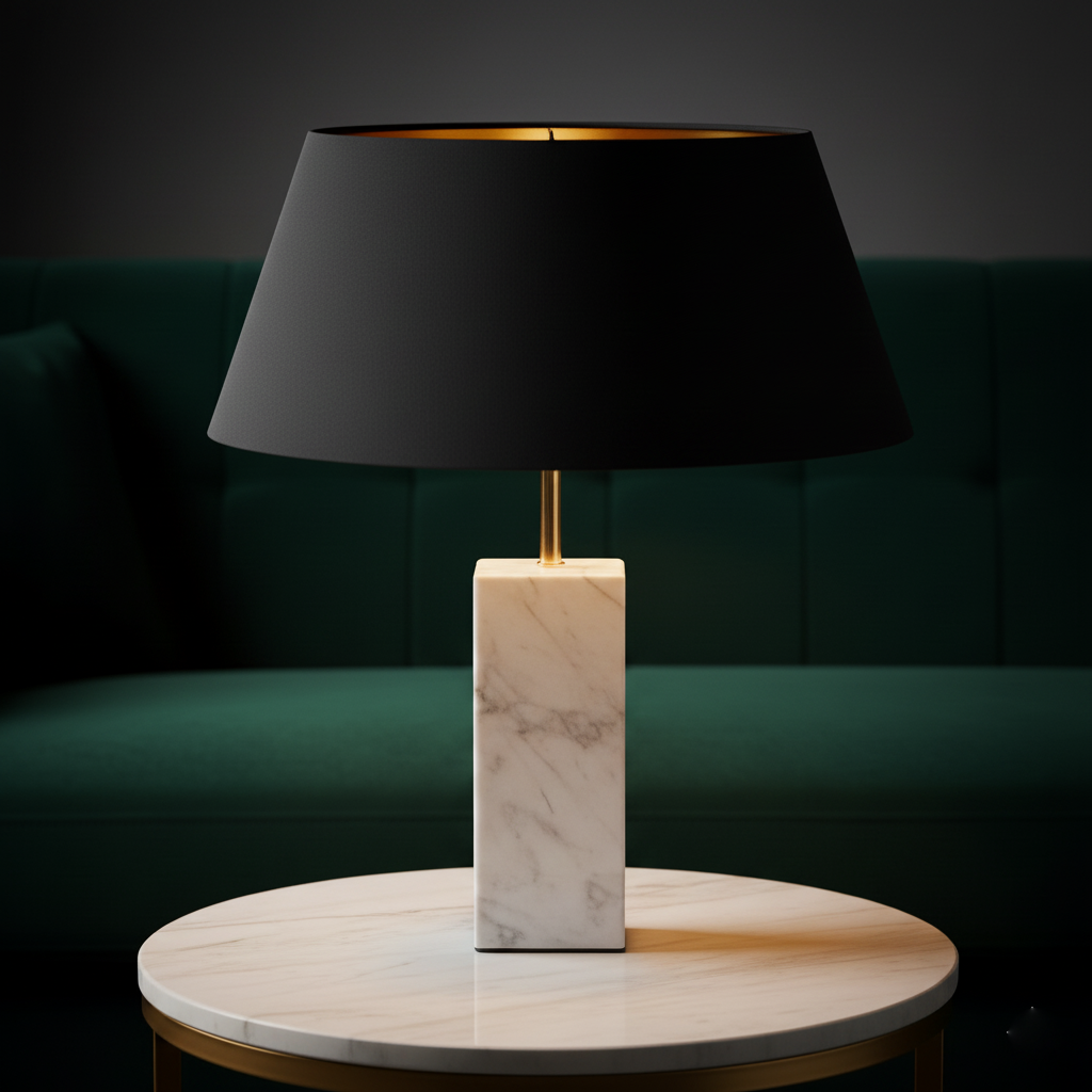 Luxury Modern Black & Gold Lampshade - Image 5
